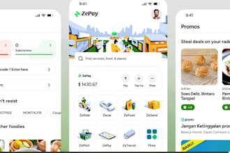 develop a modern food or shopping mobile app