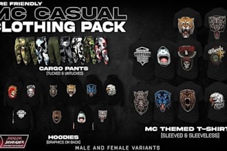 do fivem kuttes custom fivem clothing kuttes mc, mc vest biker clothing, kuttes