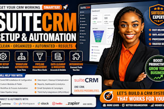 setup, customize suitecrm, call logging, forecasting, data cleanup, meeting note
