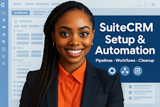 setup, customize suitecrm, call logging, forecasting, data cleanup, meeting note