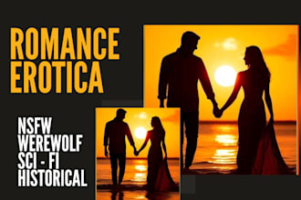 ghostwrite or rewrite a romance fiction story, erotic novel