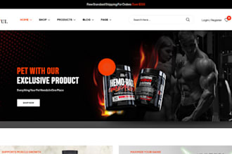 woocommerce peptide website nutraceutical store peptide store supplement website