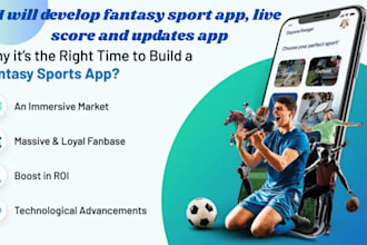 develop fantasy sport app fantasy football app fantasy website live score app