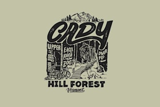design mountain bike trail t shirt logo