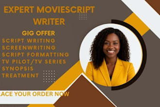 proofread, edit, format your movie script, tv series, screenwrite, short film