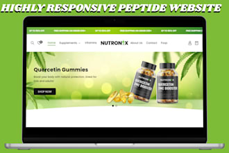 build peptide website supplement website nutraceutical store peptide store