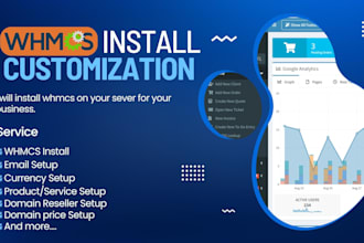 install, setup and customize your whmcs on your server