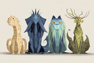 2d rpg character, dnd portrait character sheets creature