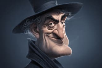 create a cartoon,mascot,caricature logo