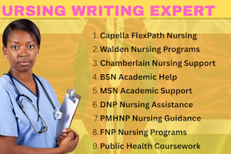 assist with nursing, public health, and capella flexpath assessments
