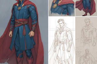 do superhero or villain character design