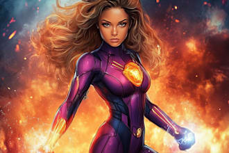 made a premium superhero character for you