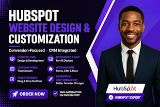 build editable hubspot cms website and high converting landing pages