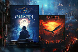 do fantasy book cover, fiction, sci fi, horror, kindle ebook cover