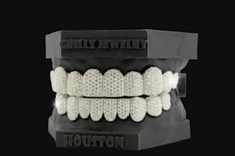 design custom 3d hip hop jewelry,houston grillz,bling teeth,open face grillz,cad