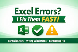 fix excel formulas, errors, and formatting fast