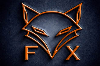 design colorful animal wolf mascot fox logo