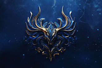 make fantasy game logo and branding