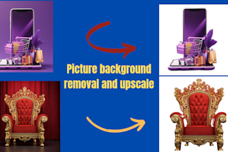 bulk photo background removal and 8k image upscaling