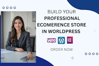 create  an e commerce website with woocommerce shopify and frontpage