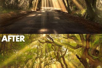 do photoshop editing, image retouching