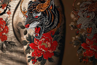 create japanese or oriental tattoo design for you
