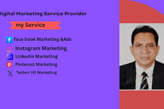 be professionally digital marketer and social media marketing  advert expert SEO
