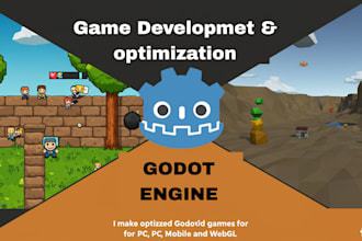 develop and optimize godot games for PC, mobile and web