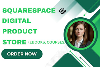 build a professional squarespace digital product store for ebooks and courses
