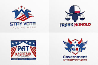 design modern attractive political campaign election logo