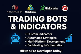 develop trading bots strategies for ninjatrader metatrader thinkorswim ctrader