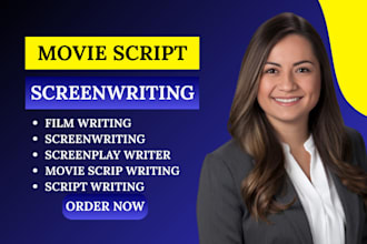 do screenwriting, movie script writing, screenplay, film script, scriptwriting