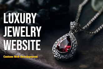 design a premium luxury jewelry website that converts