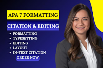 proofread, format, and edit your documents in apa 7 style