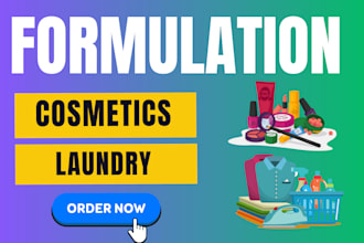 develop formulation for cosmetic, beauty, lotions, makeup and laundry products