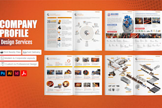 design professional company profile, brochures, catalogs