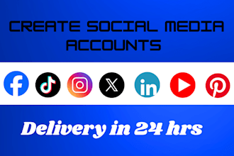 social media accounts create setup