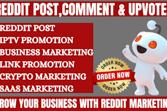 manage reddit post to boost ecommerce product business website ai app promotion