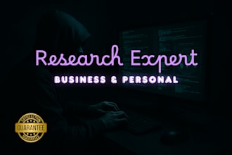 do data research and online investigation