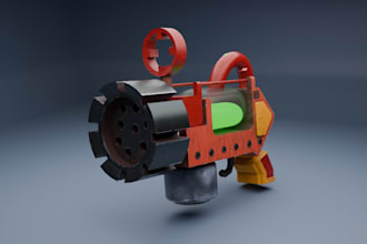 model custom low poly game props and environment assets