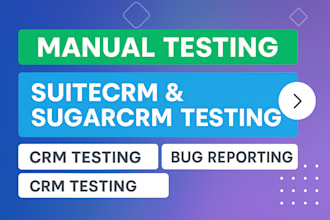 test and QA your suitecrm, sugarcrm with bug free report