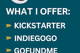 promote your crowdfunding campaign on kickstarter or indiegogo