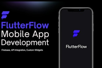 build mobile apps using flutterflow with firebase and API integration