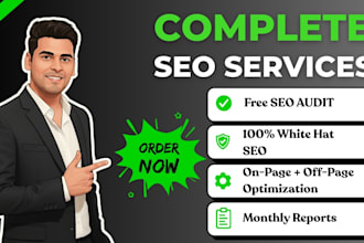 do complete SEO with on page, off page and technical optimization
