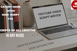 do script writing for youtube videos, video script writer
