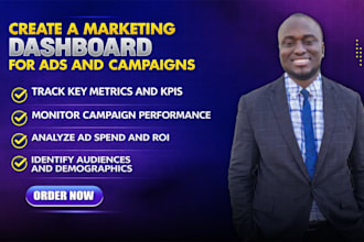 create a marketing dashboard for ads and campaigns