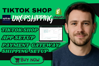 setup high converting shopify tiktok shop dropshipping store via autods zendrop
