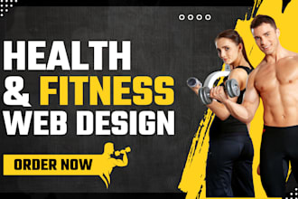 develop a health, fitness, gym, and workout website