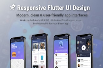 develop responsive mobile app UI in flutter