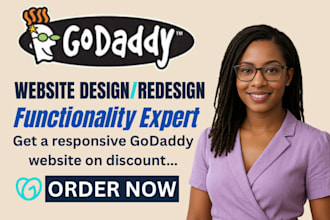 design godaddy website godaddy expert redesgn godaddy ecommerce godaddy booking